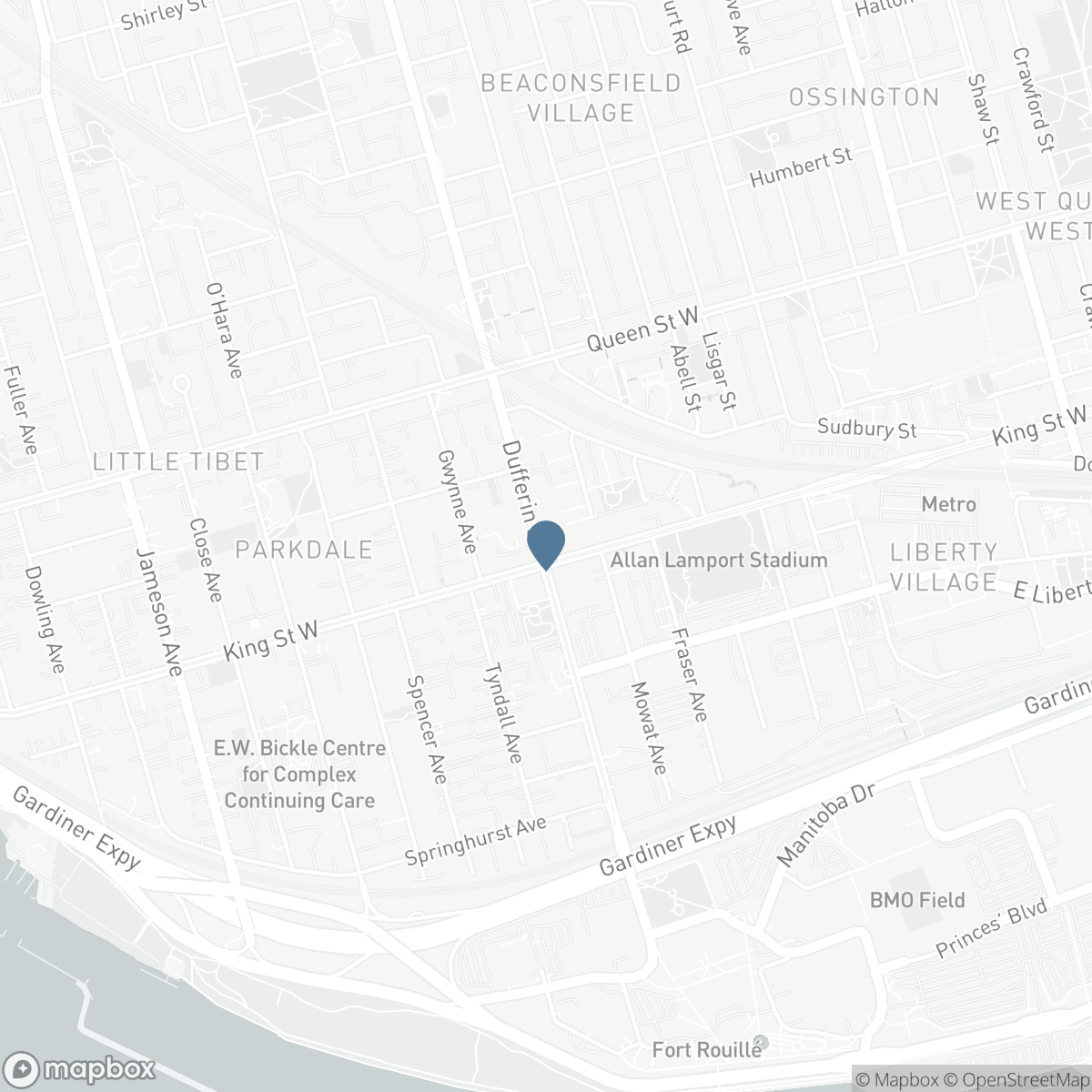 285 DUFFERIN ST W/S Street Unit# 609, Toronto, Ontario M6K 0J2
